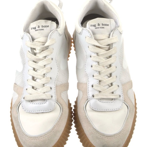 rag & bone White and Tan Women's Sneakers - Picture 3 of 4